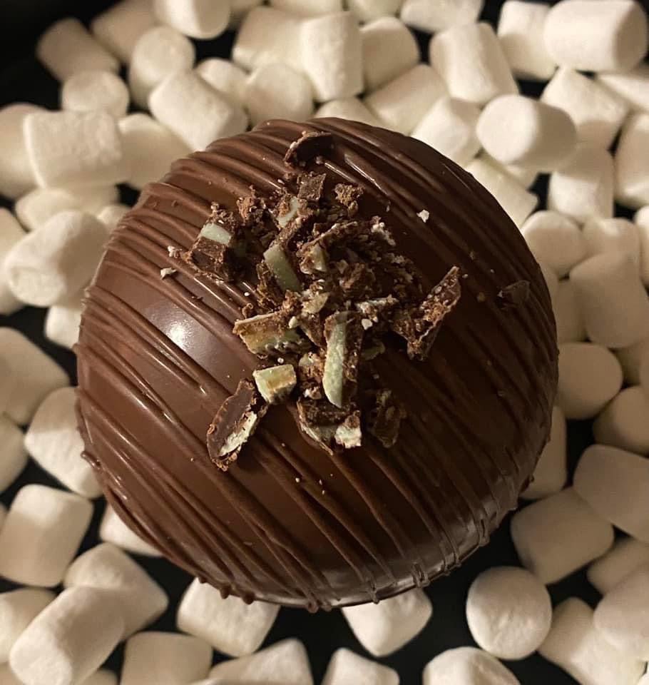 Mint Chocolate Hot Cocoa Bomb | The Hanover Cocoa Shoppe, LLC